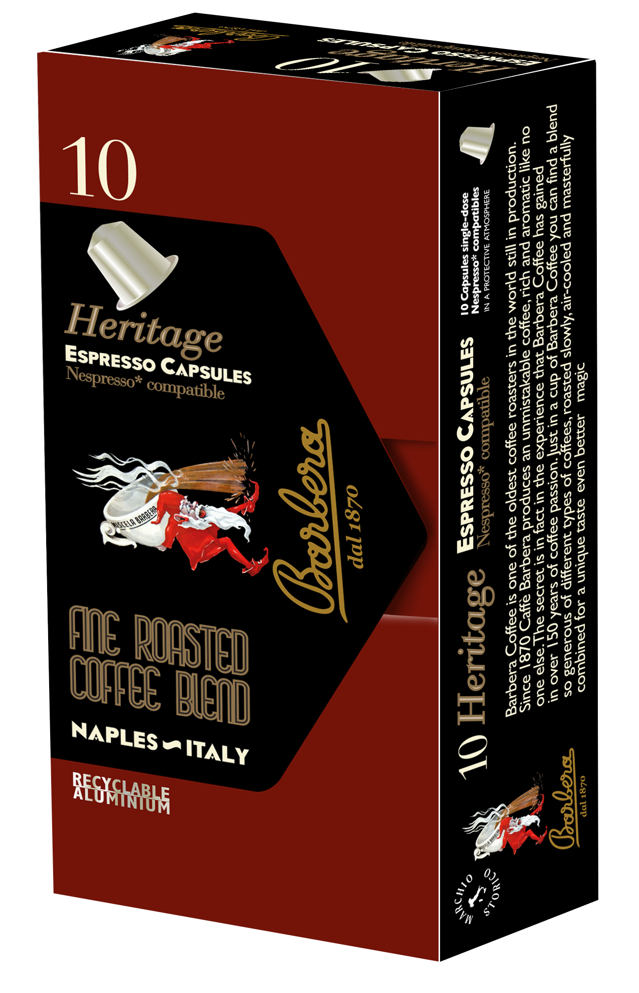 Barbera Caffè Heritage Nespresso® compatible* capsules