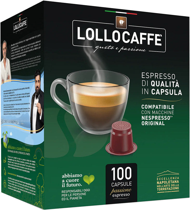 Capsules Lollo Caffè CLASSICO Nespresso®* compatible