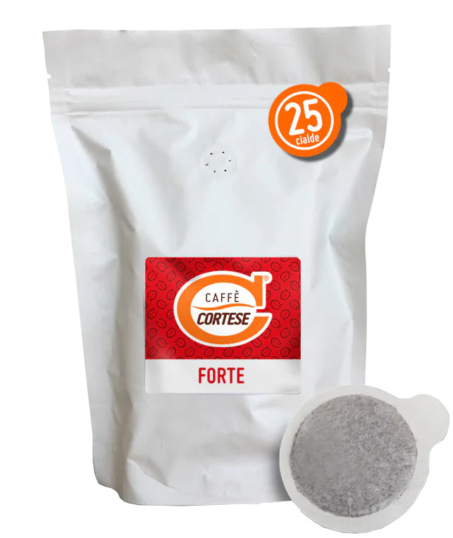 Caffè Cortese Espresso Forte ESE pods without individual packaging