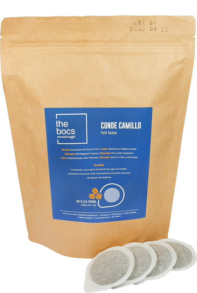 Mondicaffè The Bocs ESE pads without packaging