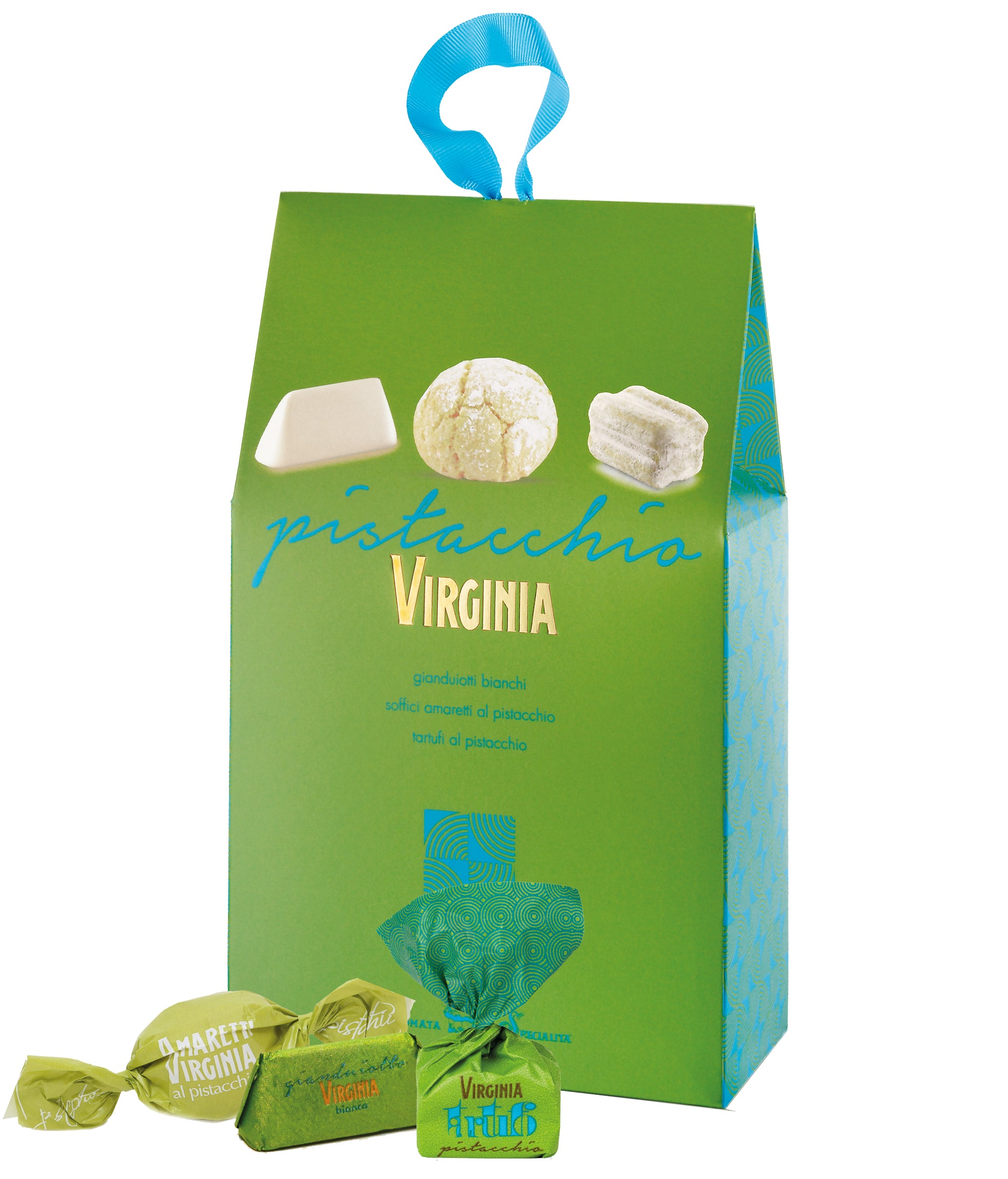 Gift bag - italian specialities pistachio - Amaretti Virginia