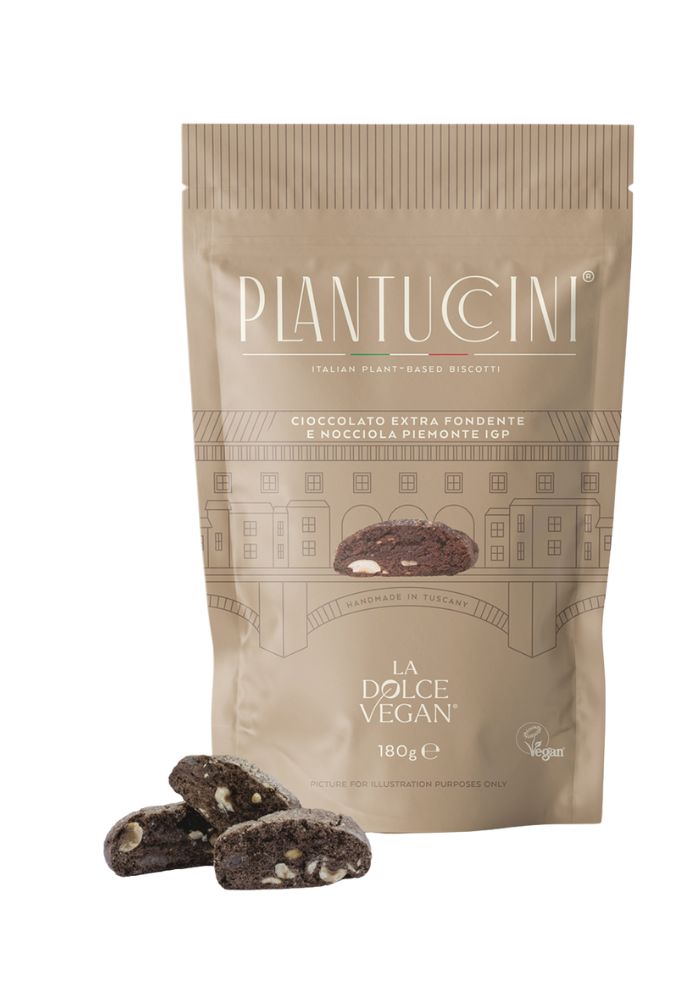 Cantucci dark chocolate hazelnut vegan - Plantuccini 