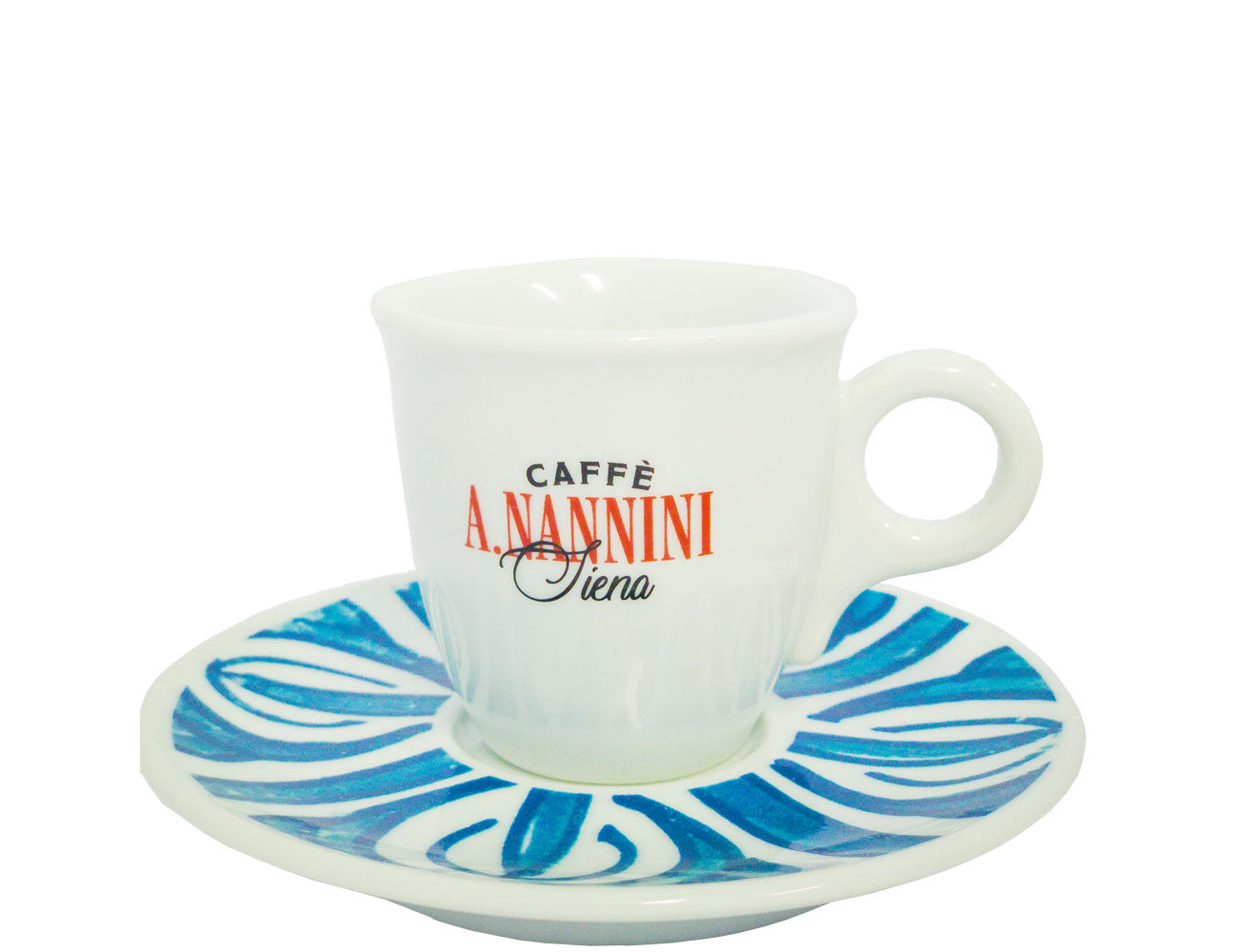 Espresso cup and blue saucer - Nannini