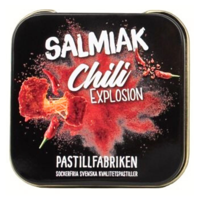 Chili Salmiak Explosion pastilles - Pastillfabriken